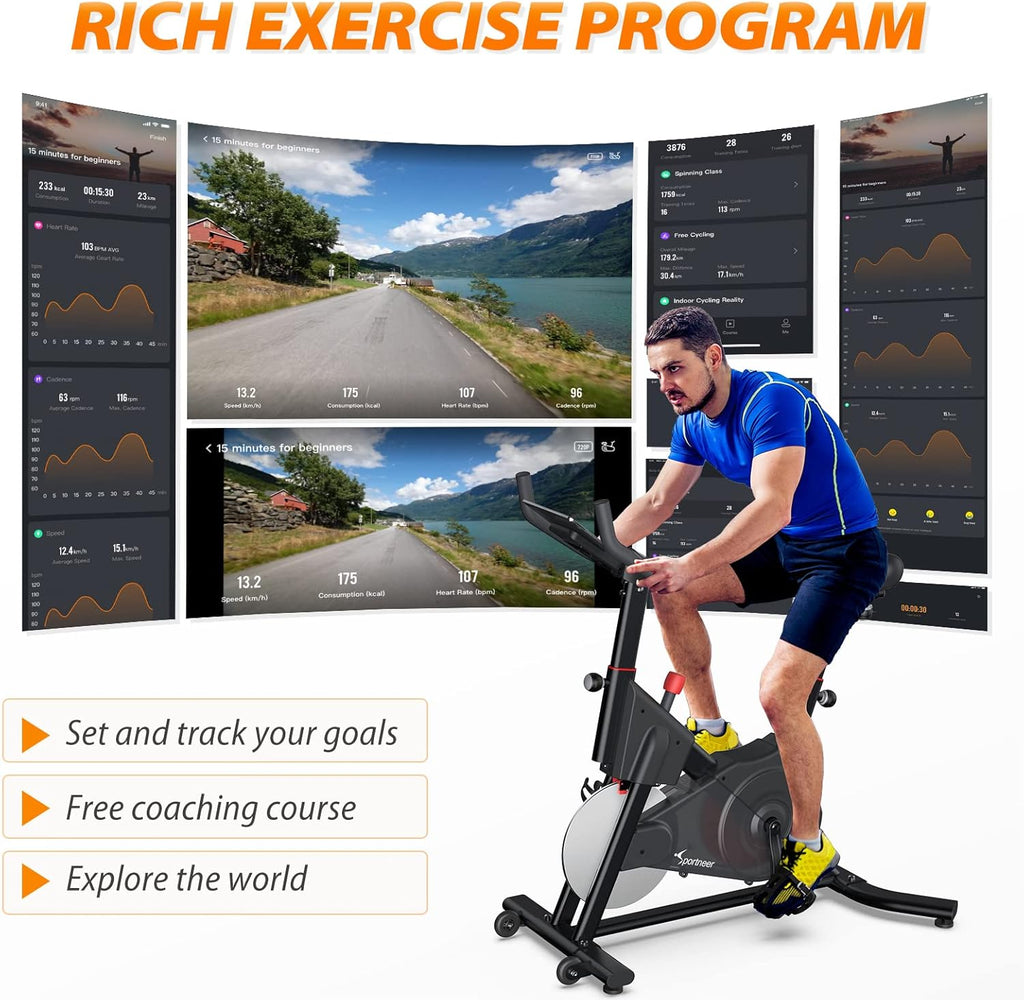 Black Magnetic Resistance Exercise Bike Y87290