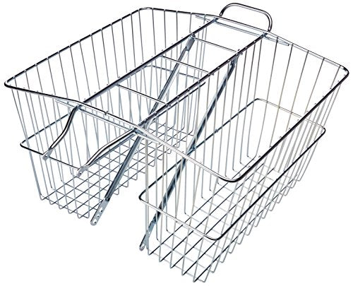 Rear Twin Bicycle Carrier Basket (18 x 7.5 x 12) N16255