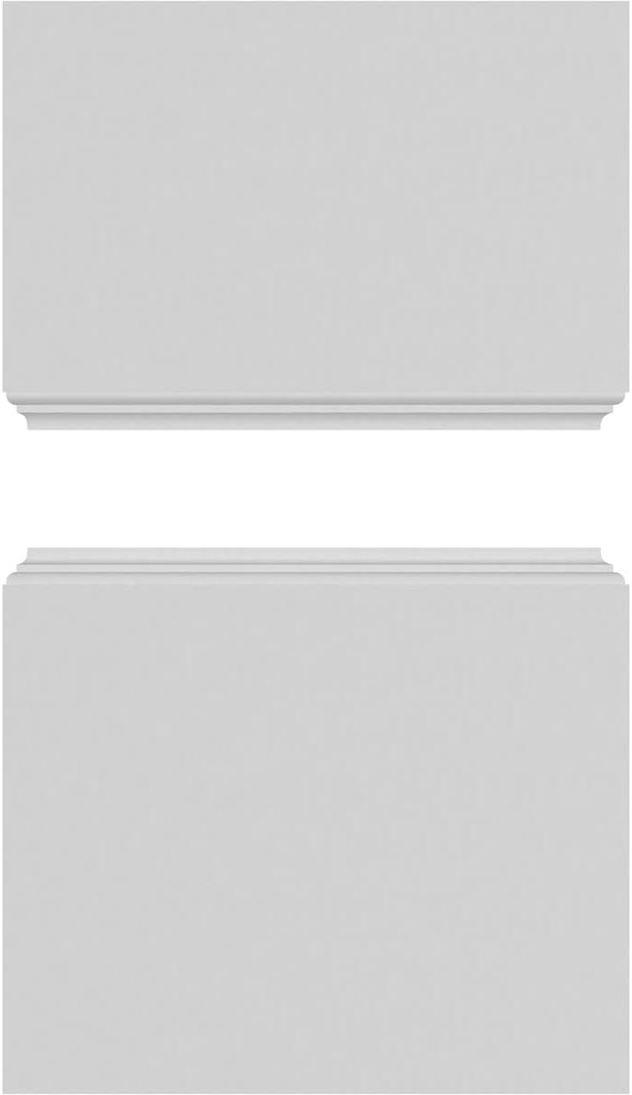 10"W x 9'H Square Non-Tapered Smooth PVC Column Wrap Kit Z329471