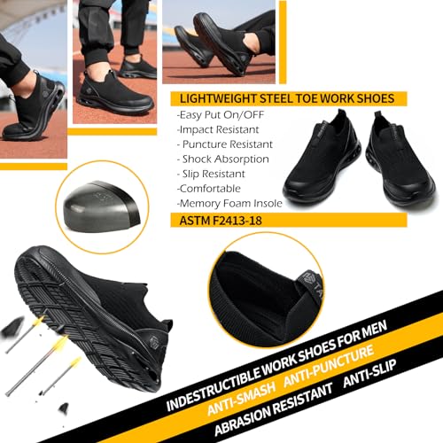 Steel Toe Slip-On Work Shoes S948