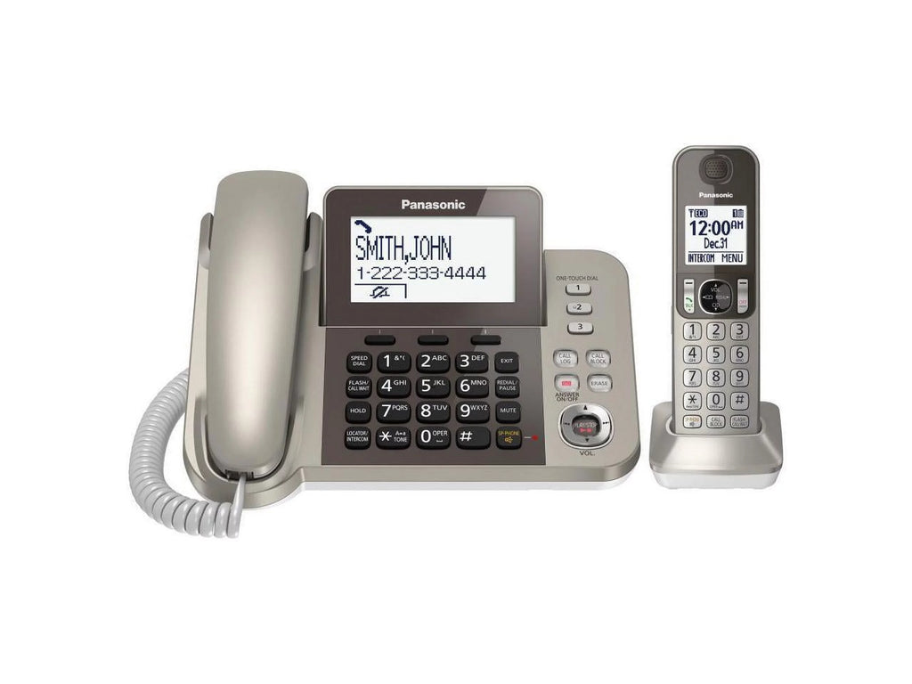 Silver Black Cordless Phone with Speakerphone P69621