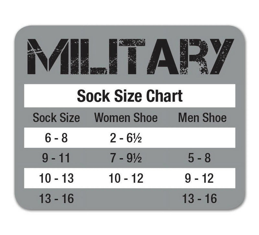 Merino Wool Over the Calf Combat Boot Socks, 6 Pair O937