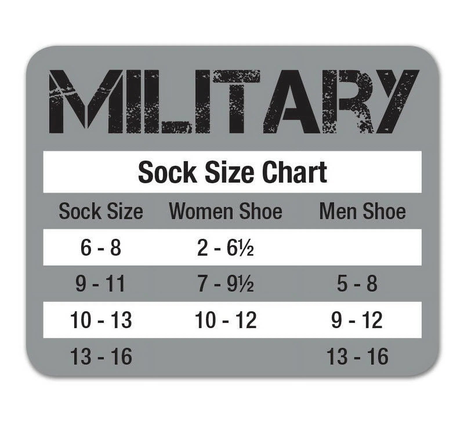 Merino Wool Over the Calf Combat Boot Socks, 6 Pair O937