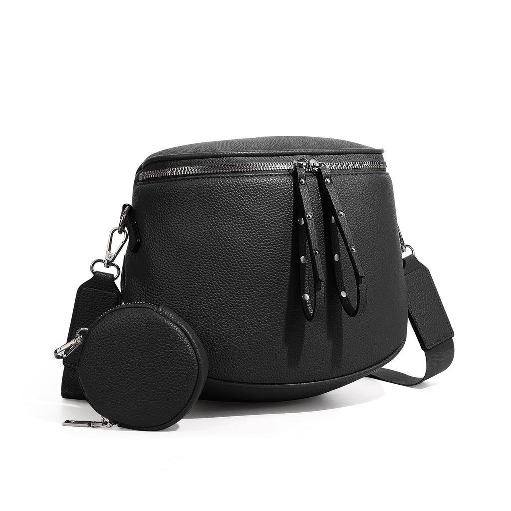 Ounamei Large Crossbody Bag for Women | Multi-Style Bag with Coin Pouch for Travel & Daily Use