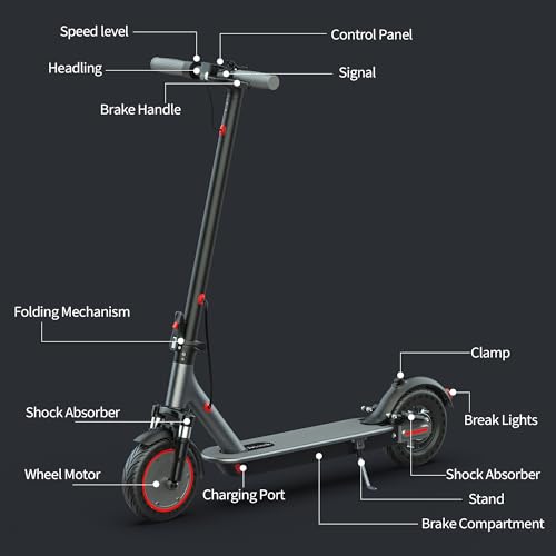 8.5" Solid Tires 350W Motor Foldable Electric Scooter L63824