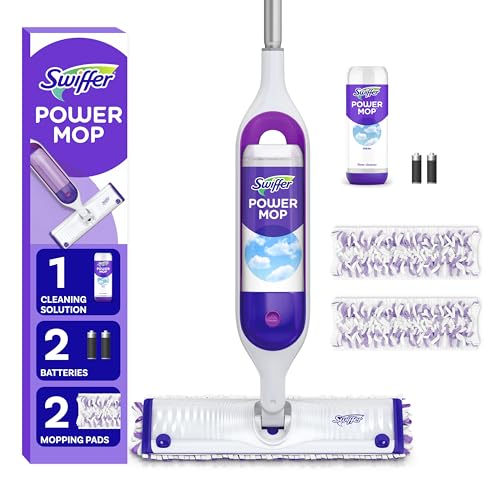 Multi-Surface Mop Kit with PowerMop, 2 Mopping Pad Refills, 1 Cleaning Solution and 2 Batteries P7514