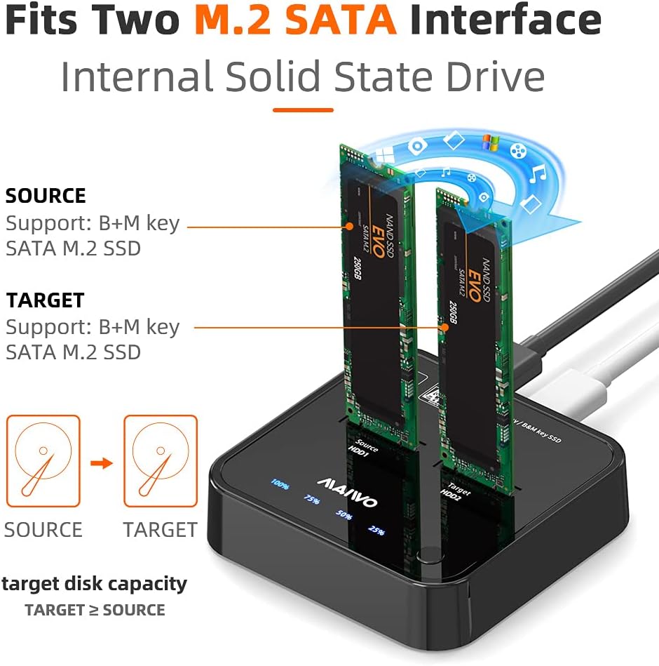 2 Bay M.2 SATA Docking Station U2630