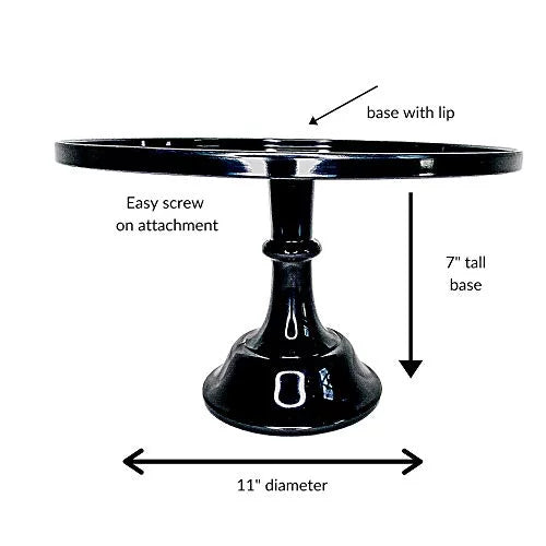 Black Pedestal Cake Stand Q77368