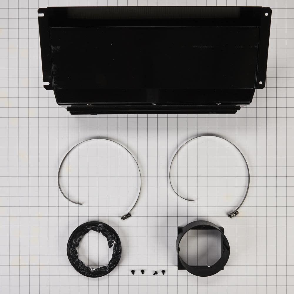White Ductless Downdraft Range Vent Kit S9781
