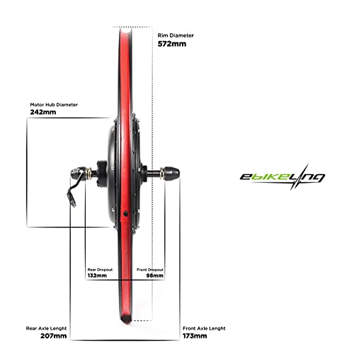 1500W 1200W Direct Drive Ebike Conversion Kit with Battery 26" S985