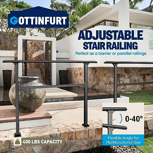 3-Step Stair Handrail with Hook and Installation Kit S837