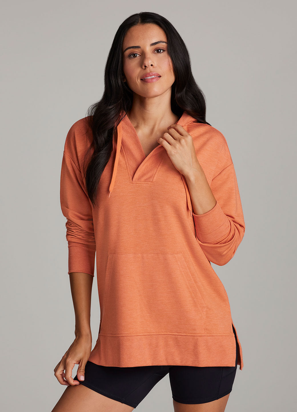 French Terry Hoodie Tunic