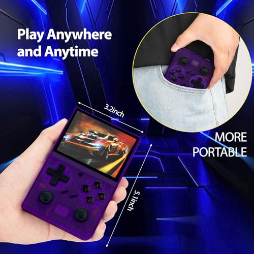Retro Handheld Gaming Console with 3.5-inch IPS Screen, 64G Card B7183