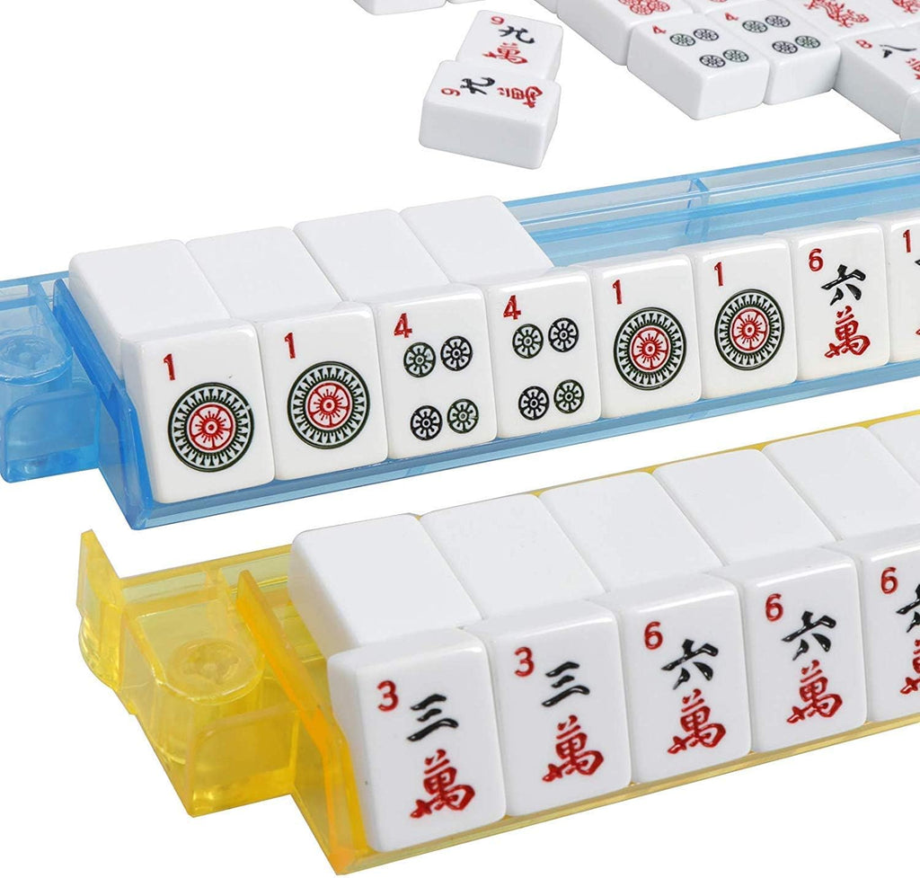 166 Tiles Complete Mahjong Set with Rack and Bag U3685