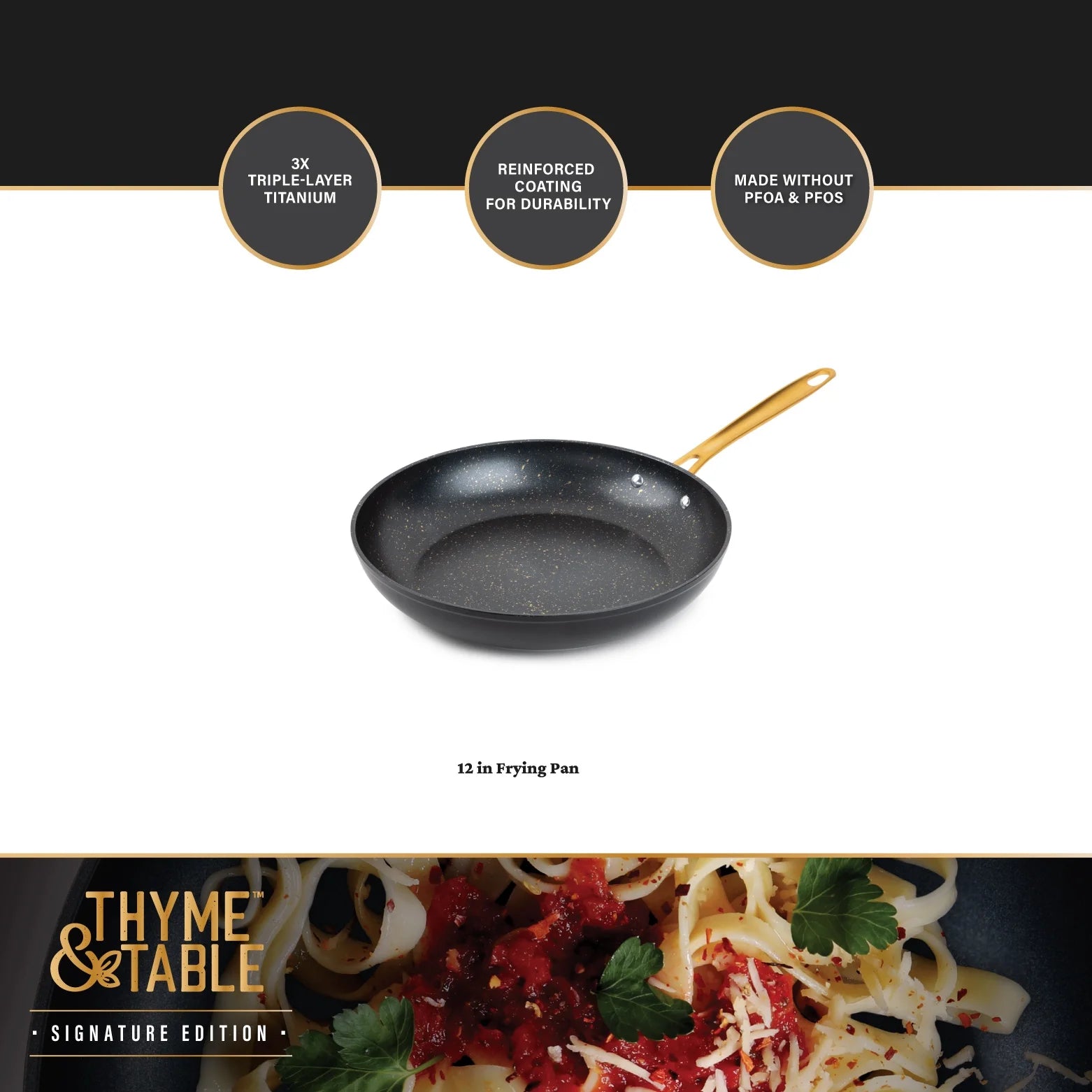 Non-Stick 12" Black Fry Pan M831