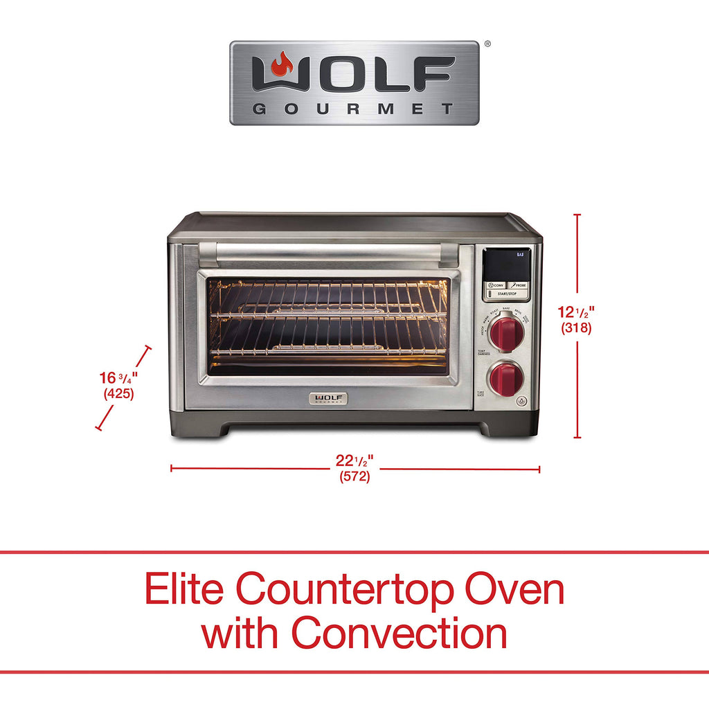 Countertop Oven with Red Knobs E979311