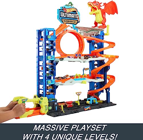 Ultimate Garage Toy Car Track Set with 2 Die-Cast Toy Cars B607