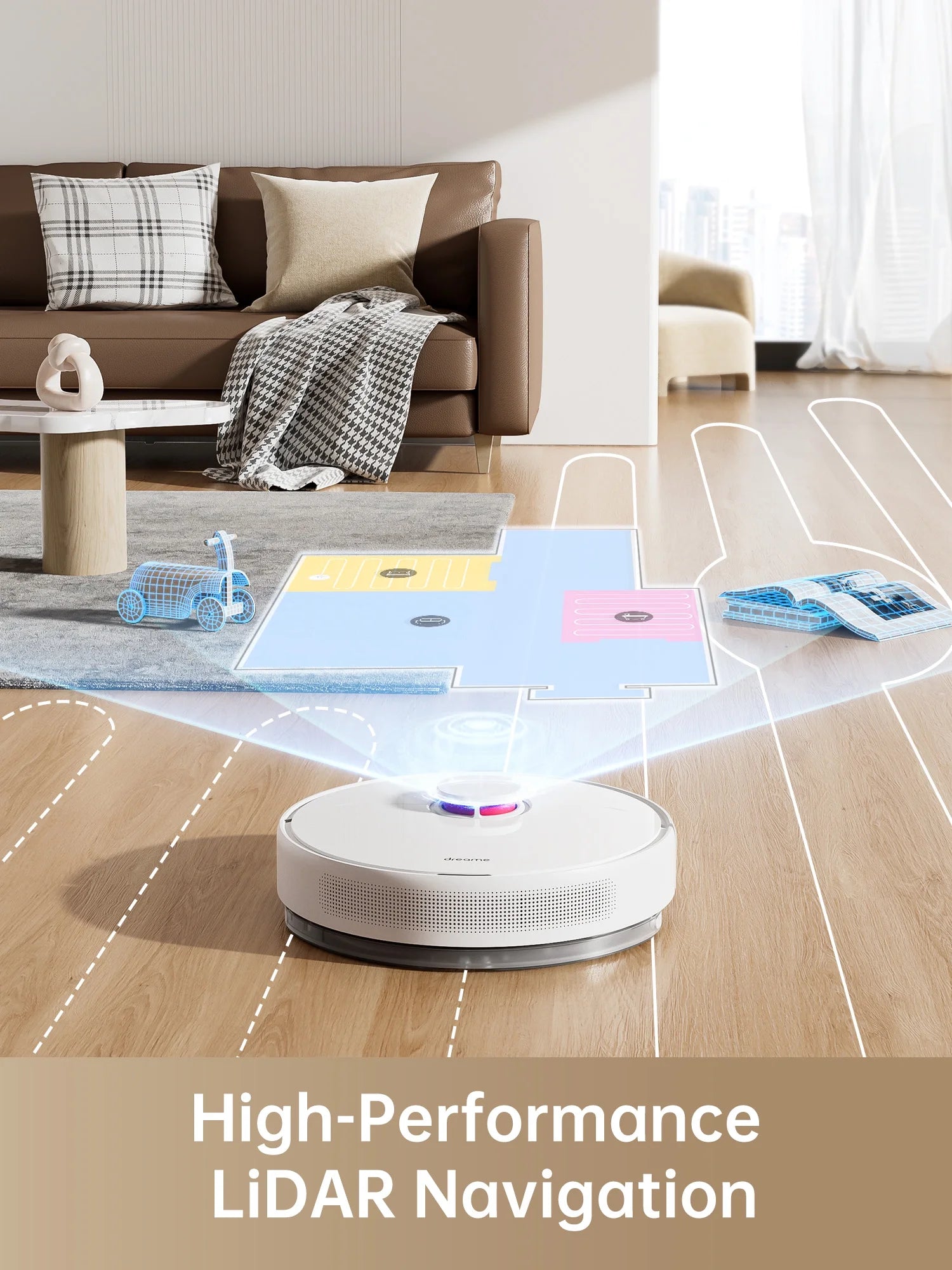 Robot Vacuum and Mop with Self-Emptying Base G177