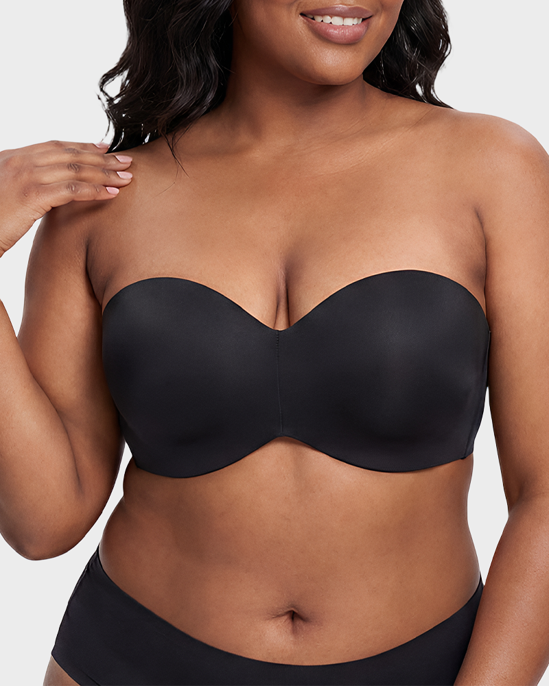Full Support Non-Slip Convertible Bandeau Bra