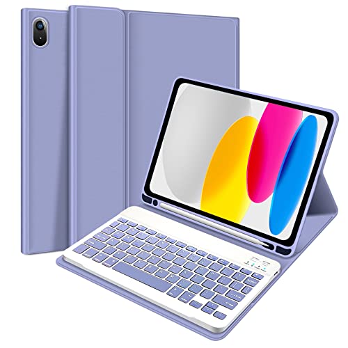 Purple Wireless Detachable Keyboard Case for iPad 10.5 L66413