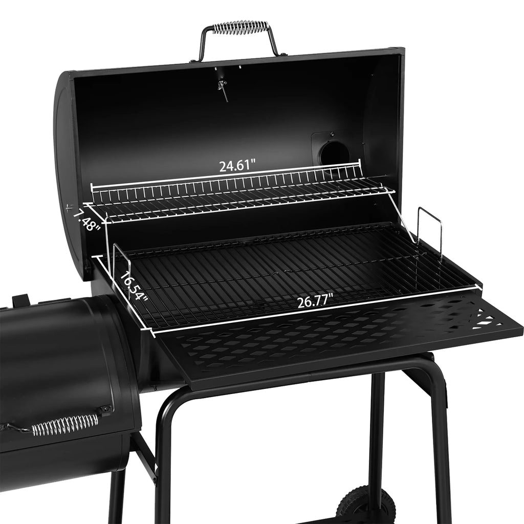 30" Charcoal Grill with Offset Smoker A309