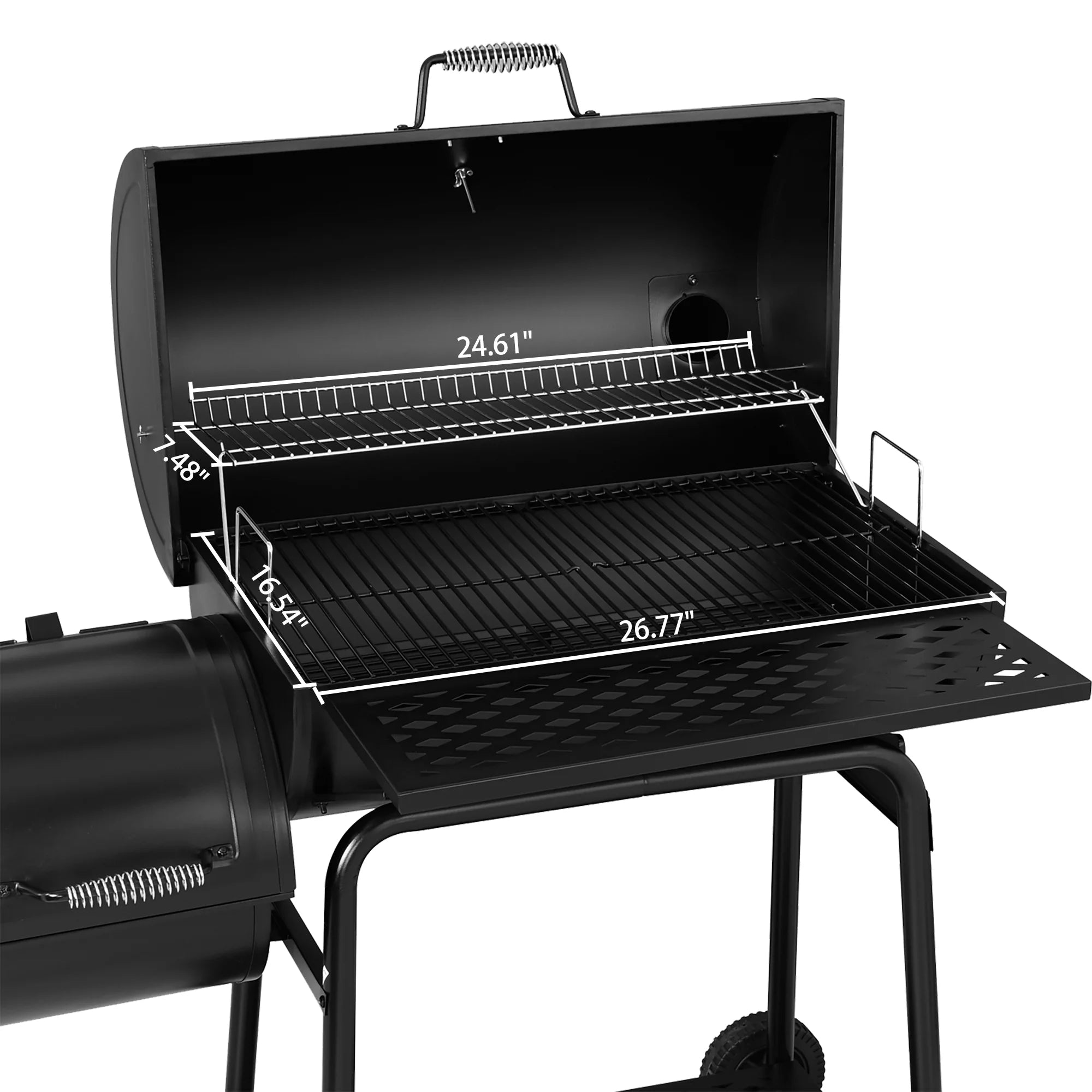 30" Charcoal Grill with Offset Smoker A309