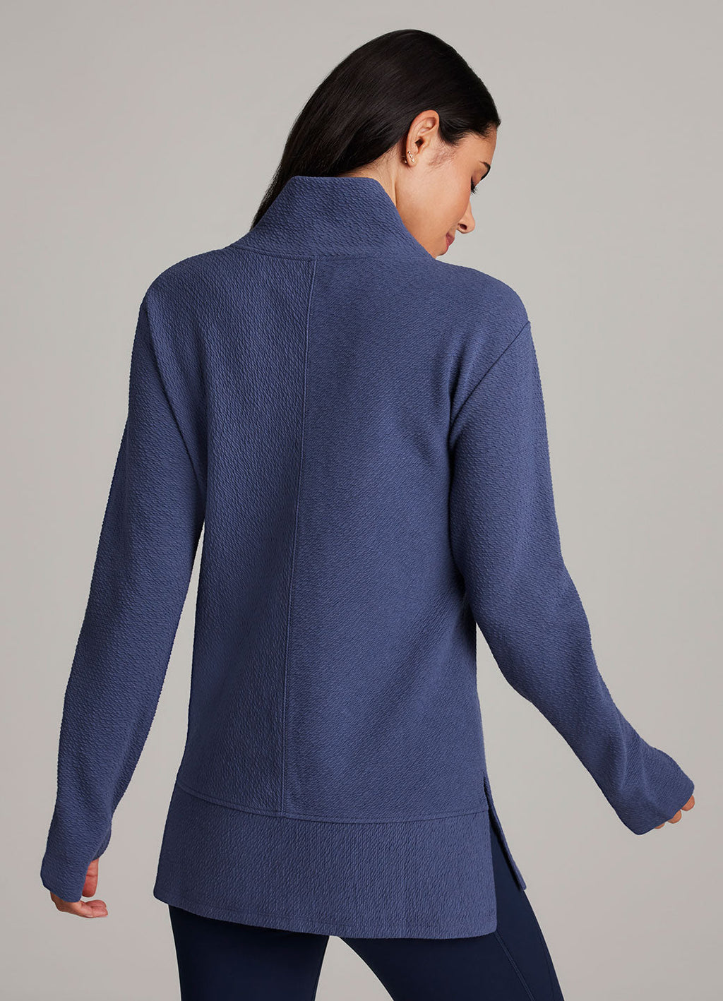 Studio Jacquard Mock Neck Pullover