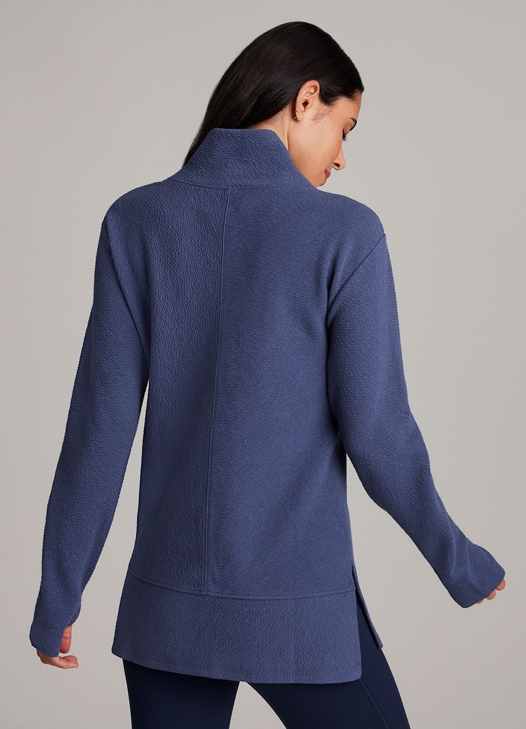 Studio Jacquard Mock Neck Pullover