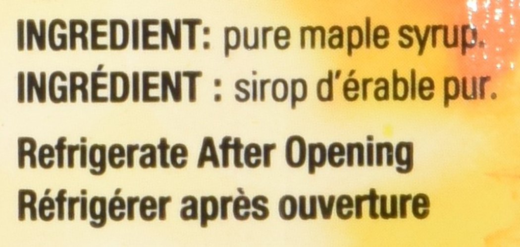 100 Percent Maple Syrup, 1000 Gram V8558