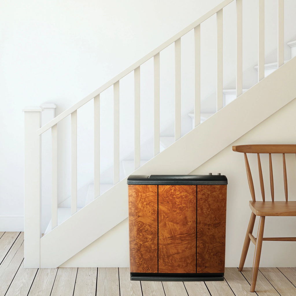 Oak Burl 3-Speed Whole-House Evaporative Humidifier U533