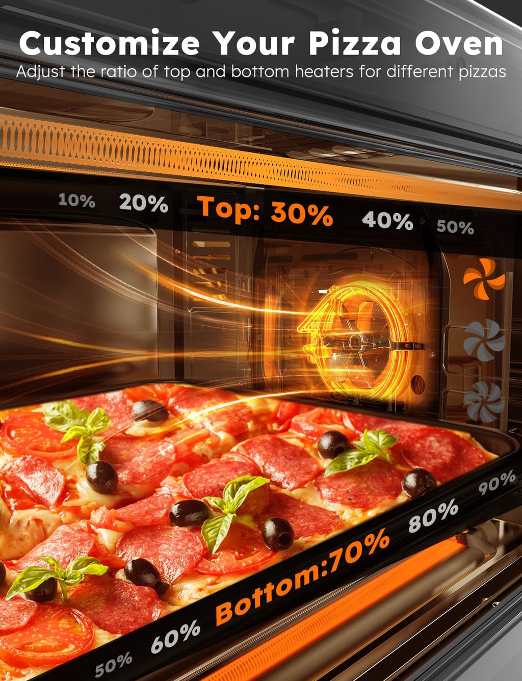 Stainless Steel Air Fryer Toaster Oven with Grill Combo, 30QT K160974