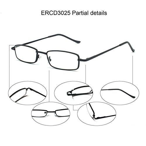 Compact Aluminum Reading Glasses with Case W750