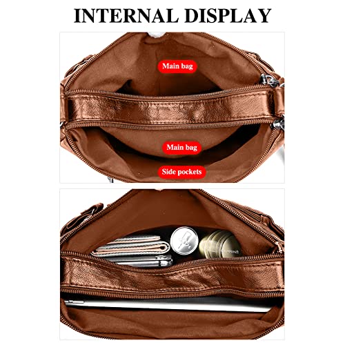 Soft PU Leather Crossbody Bag with Adjustable Strap K198366