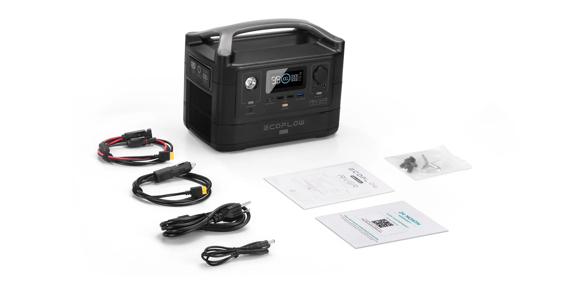 Portable Power Station 512Wh Capacity 1000W AC Output F37894