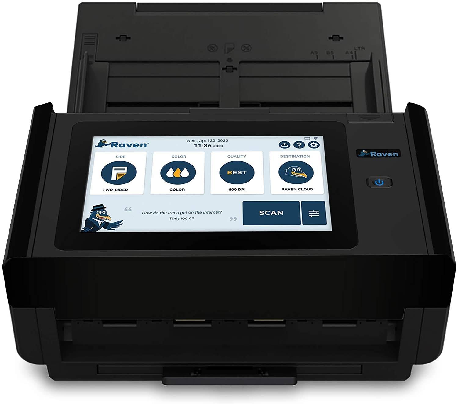 Raven Pro Document Scanner with Touchscreen, Color Duplex Feeder, Wireless, Wifi, Ethernet, USB X124523