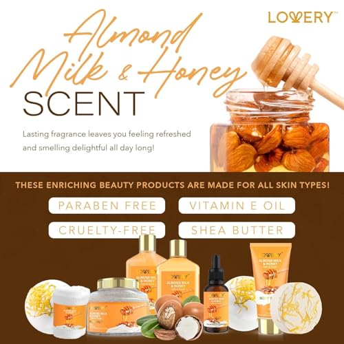 10 Pc Almond Milk & Honey Beauty & Personal Care Set E694