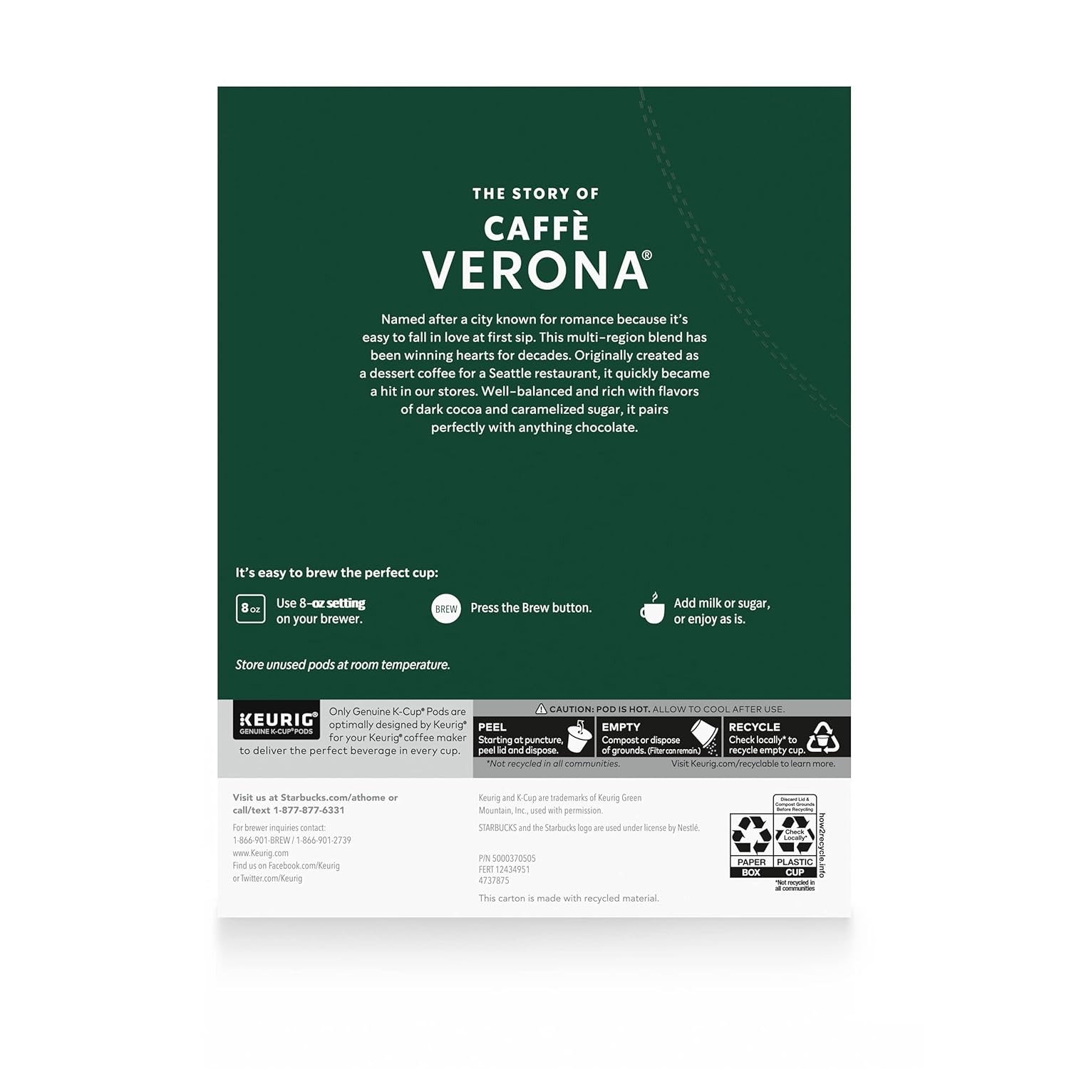 Dark Roast Coffee Pods, 100% Arabica, 96 pods C29053