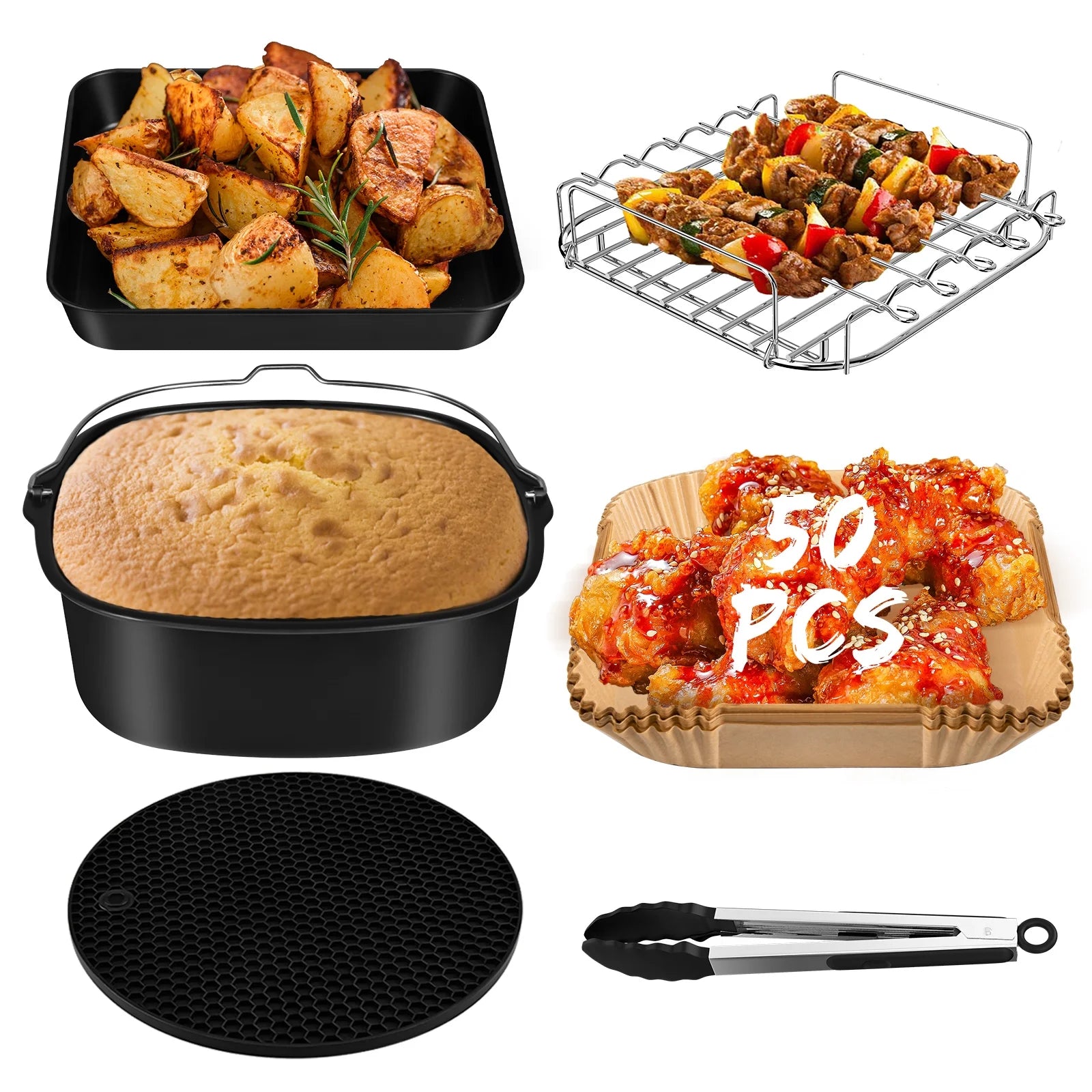 Air Fryer Accessories Set, Non-Stick Coating I99961