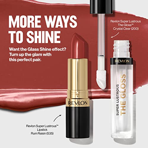 Super Lustrous Glass Shine Lipstick, 007 Glazed Mauve, 0.15 Oz W122466