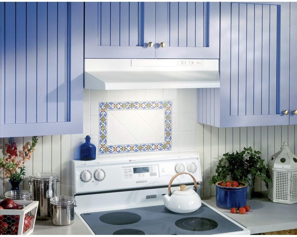 42-inch Under-Cabinet Range Hood with 2-Speed Exhaust Fan and Light, White B70859