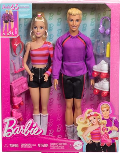 2 Fashion Dolls & 6 Accessories, Ken Roller-Skating Fashion Dolls V836929