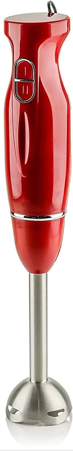 Red Electric Immersion Hand Blender 300 Watt with Stainless Steel Blades Z676763