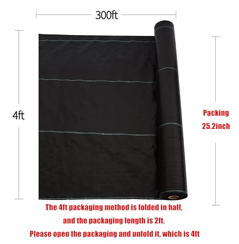 3.5oz Black Dual-Layer Weed Barrier Landscape Fabric R20262