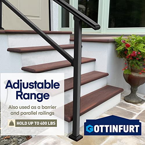 3-Step Stair Handrail with Hook and Installation Kit S837
