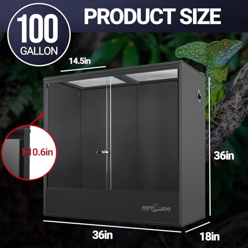 30 Gallon PVC Tall Reptile Terrarium with Sliding Door U72205