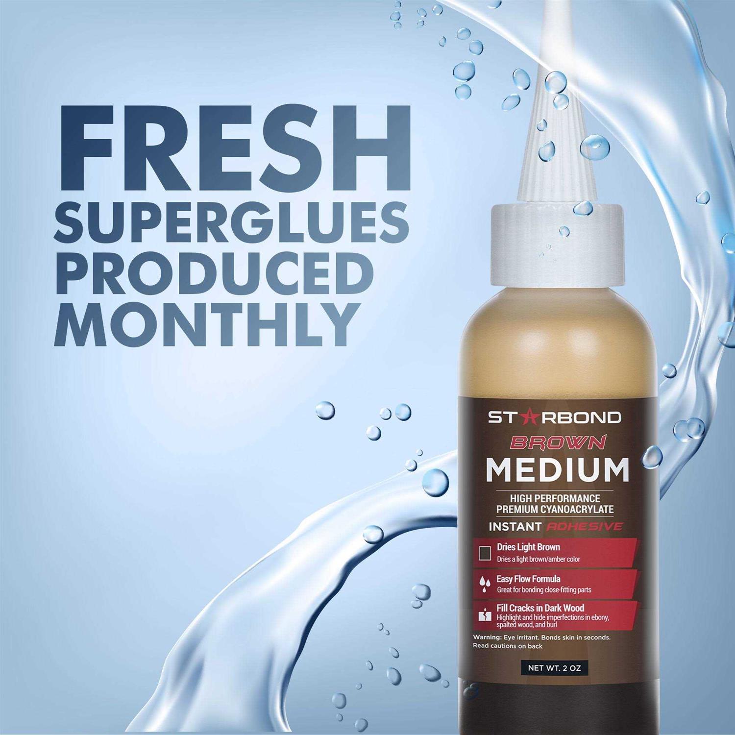 Brown Medium CA Glue R889528