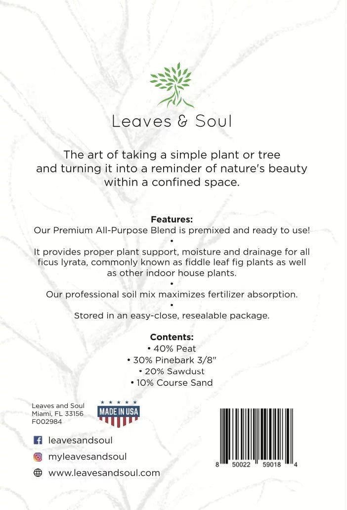 Indoor Potting Mix All Purpose Soil, 2.2 G1282