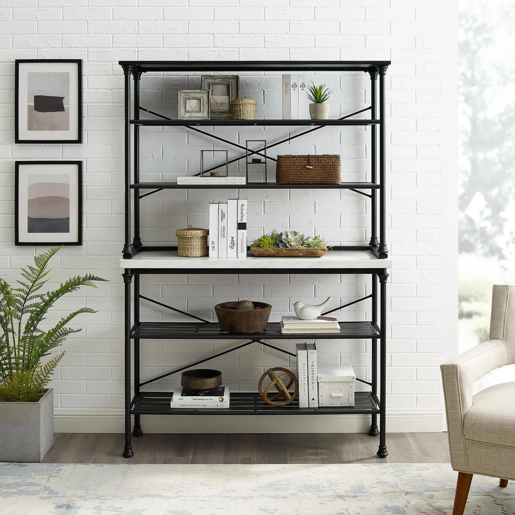 Matte Black Baker's Rack Y48855