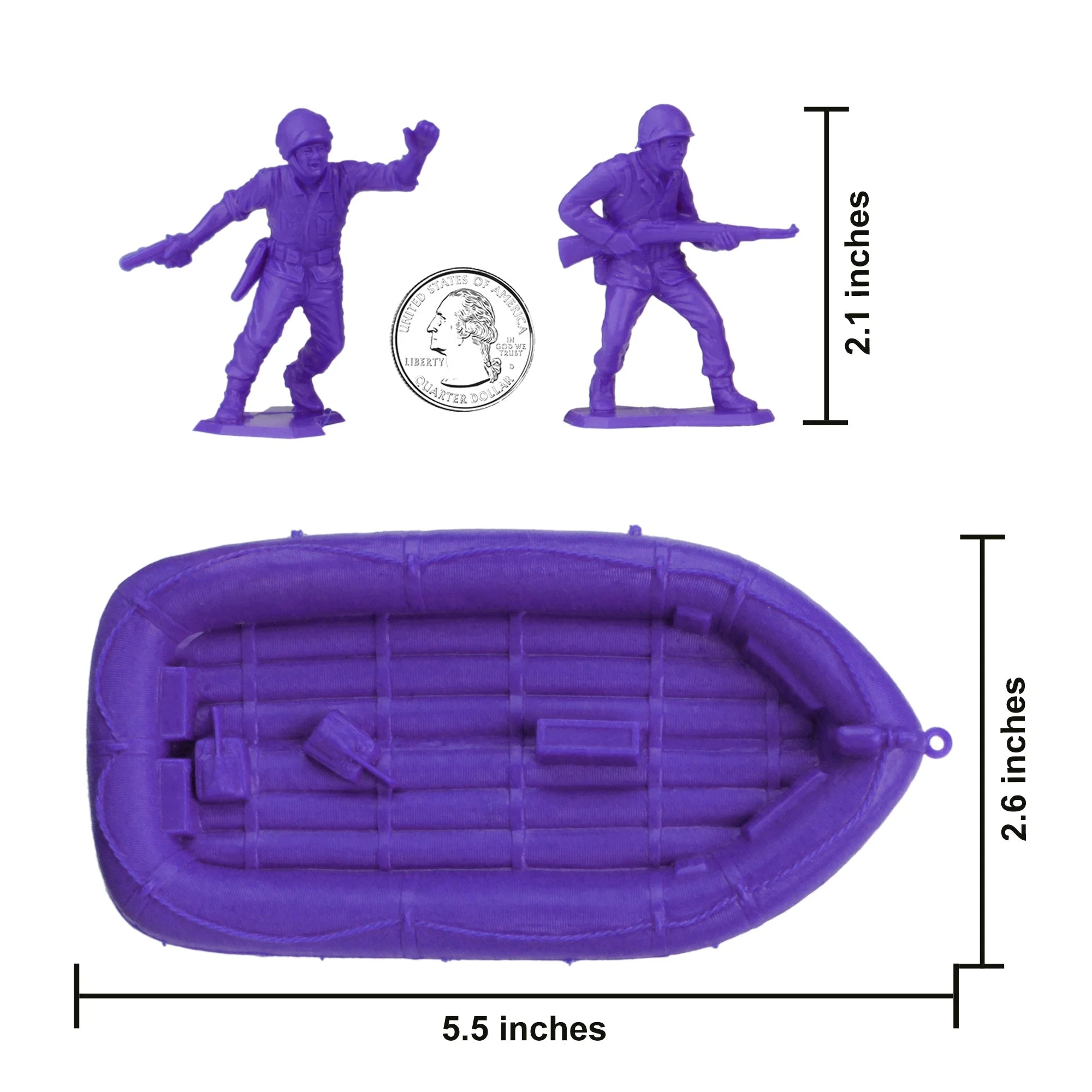 Purple 31pc Plastic Army Men Figures L512