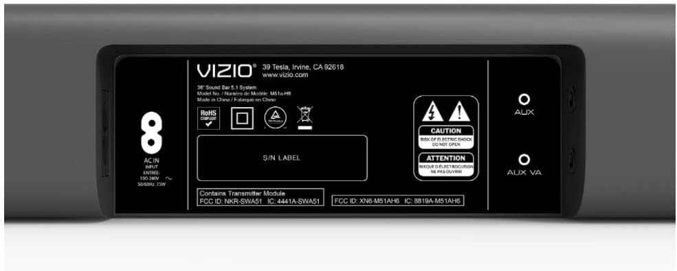 5.1 Dolby Atmos 36" Sound Bar System C9741